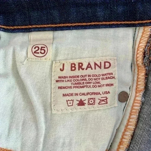 J Brand Skinny Jeans Low Rise in Bluebell Wash Size 25 - Picture 8 of 12